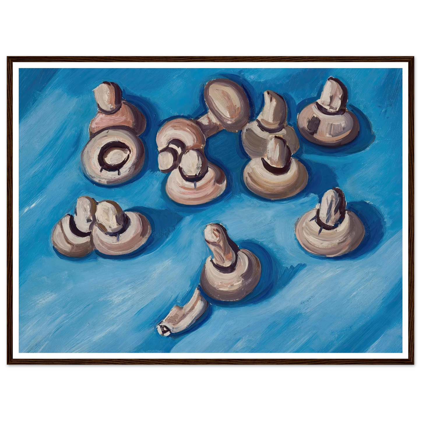 Mushrooms on a Blue Background (1926) Art Print | Marsden Hartley-Quipham Collections
