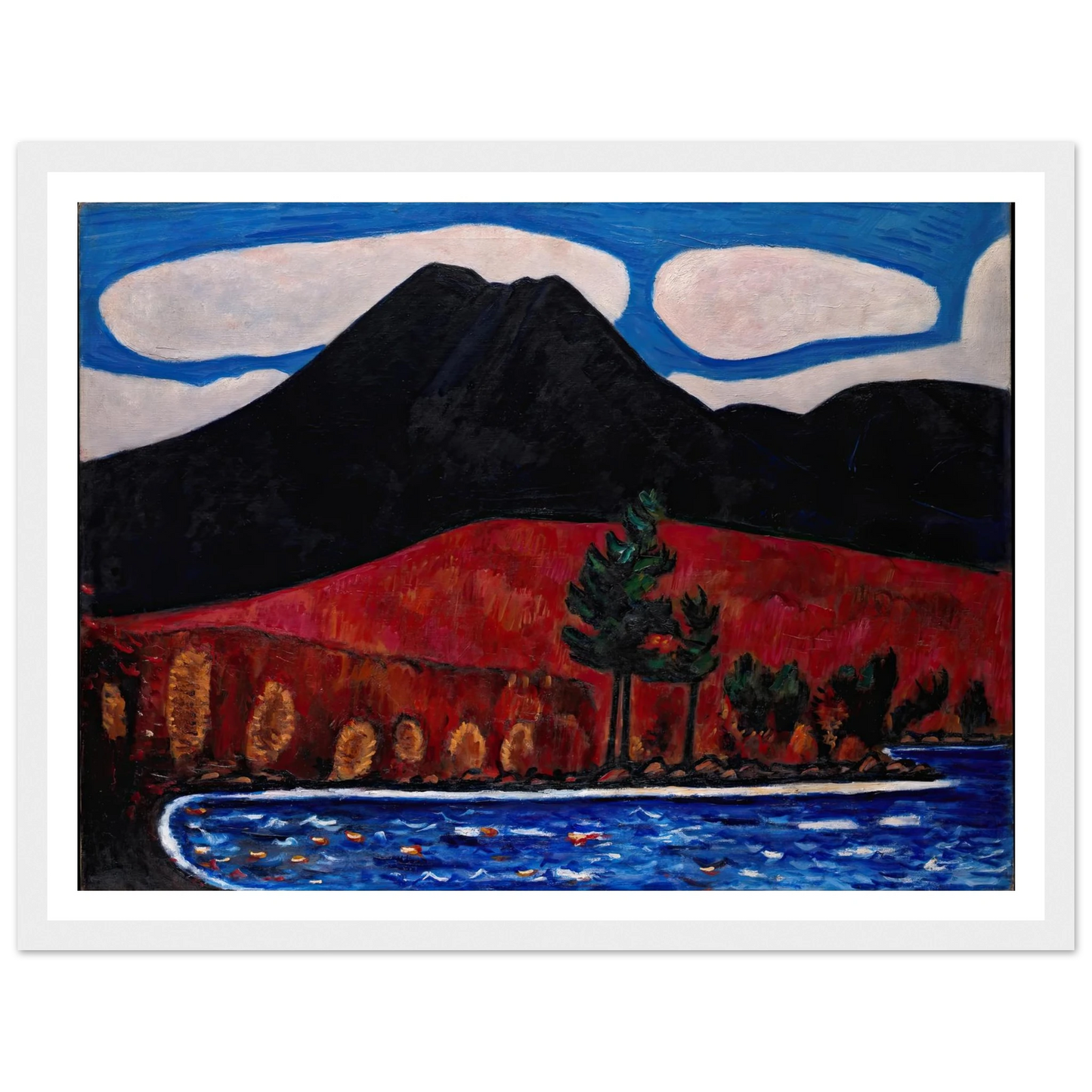 Mt. Katahdin (Maine), Autumn (1939–40) Art Print | Marsden Hartley-Quipham Collections