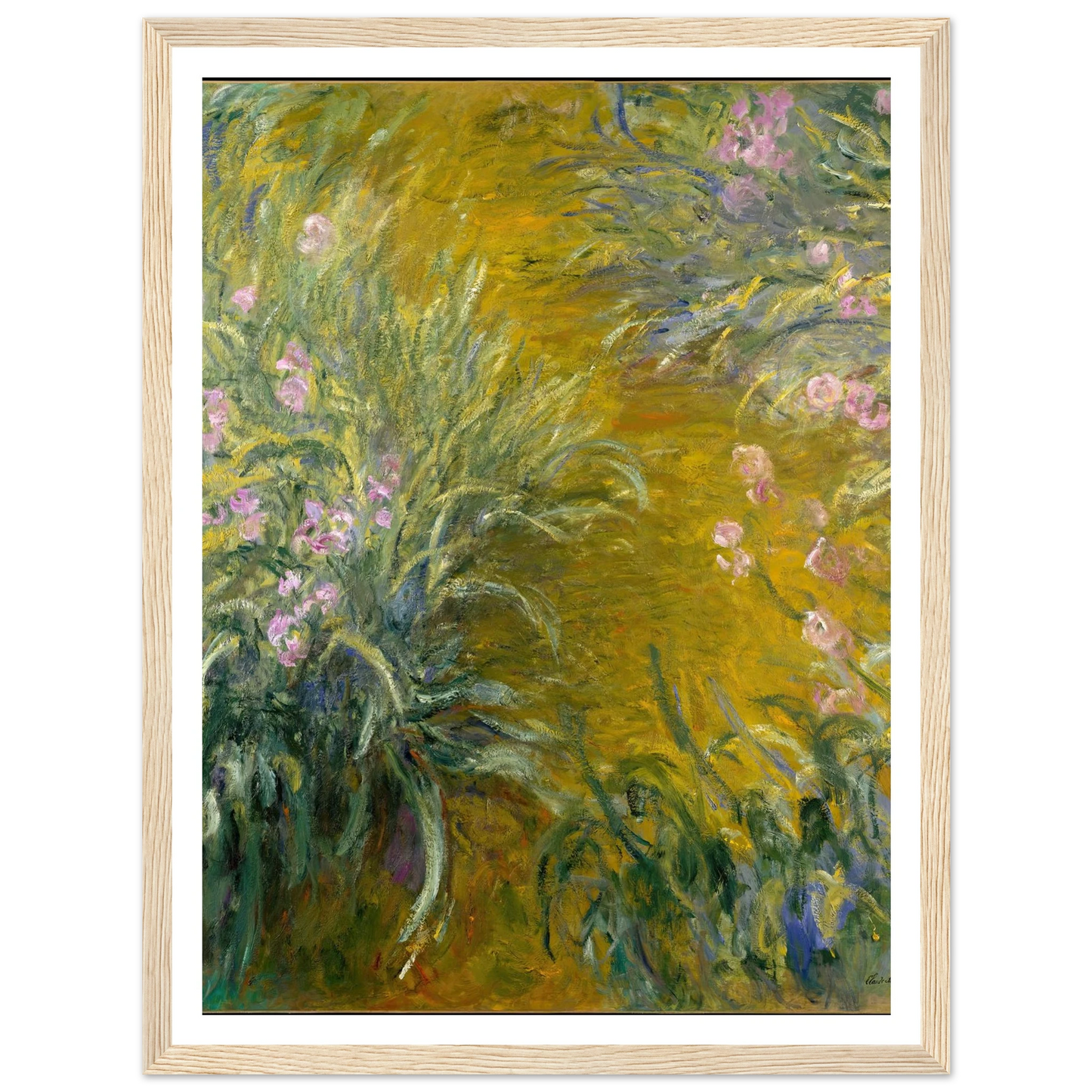 The Path through the Irises (1914-1917) Art Print | Claude Monet-Quipham Collections