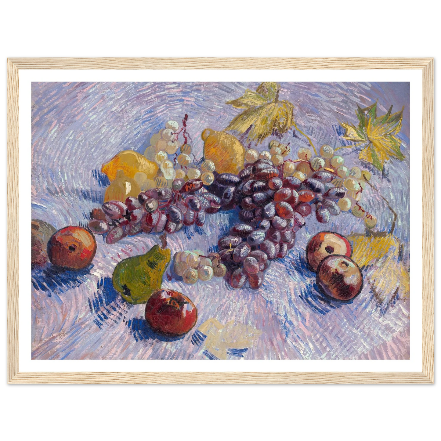 Grapes, Lemons, Pears, and Apples (1887) Art Print | Vincent van Gogh-Quipham Collections