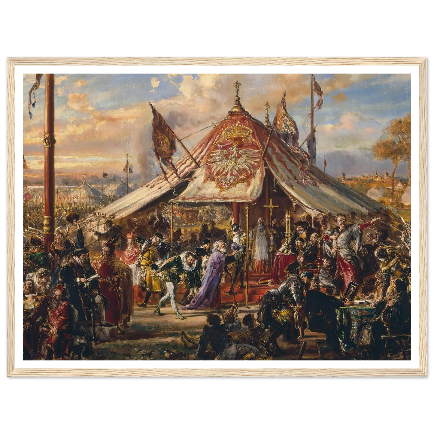 Power of Commonwealth at its Zenith, from the series “History of Civilization in Poland” (1889) Art Print | Jan Matejko-Quipham Collections