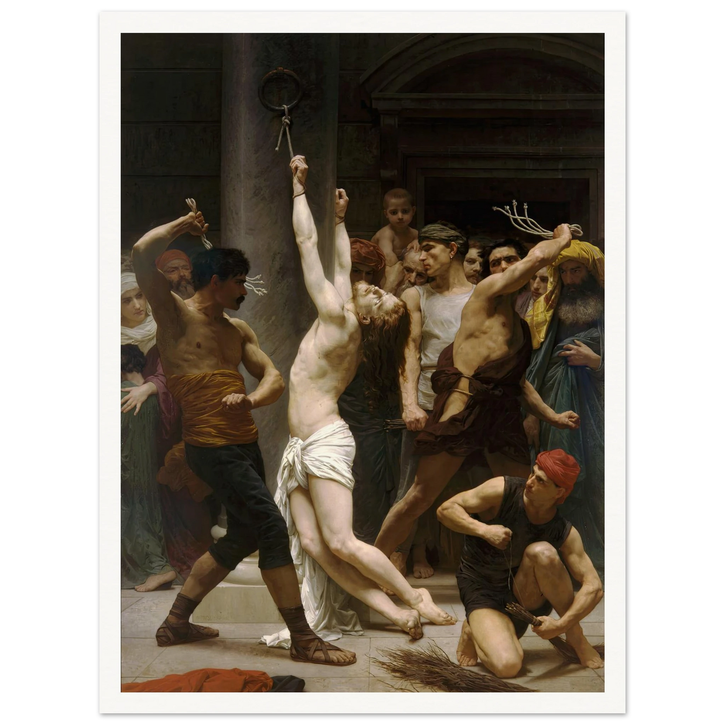 The Flagellation of Our Lord Jesus Christ (1880) Art Print | William Bouguereau-Quipham Collections