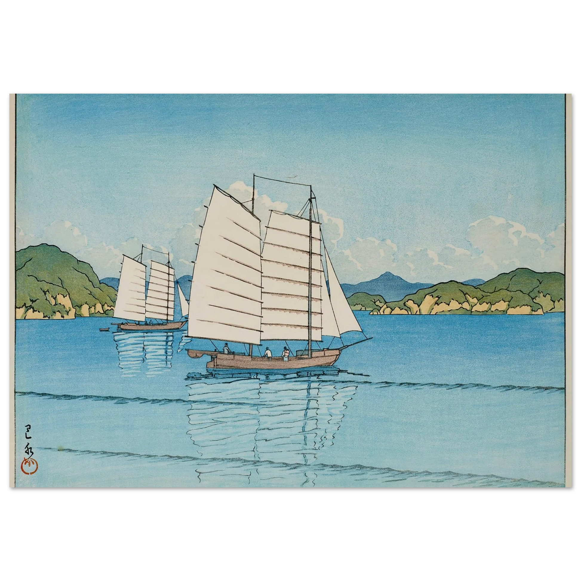 Inland Sea (1952) Art Print | Kawase Hasui-Quipham Collections