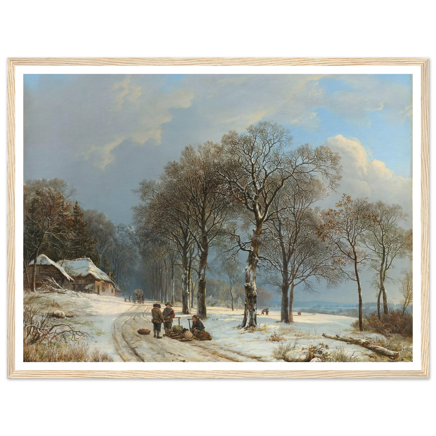 Winter Landscape (1835 - 1838) Art Print | Barend Cornelis Koekkoek-Quipham Collections