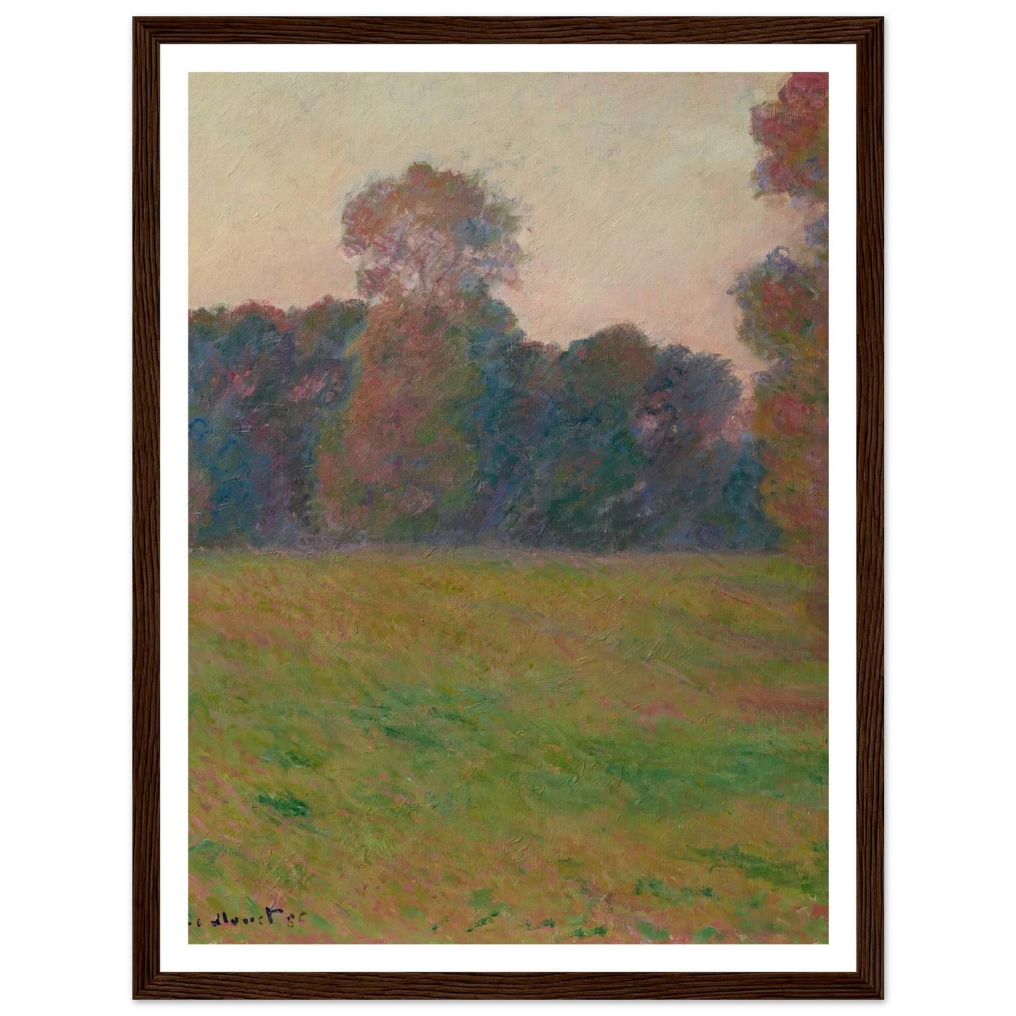 Prairie à Giverny (1886) Art Print | Claude Monet-Quipham Collections