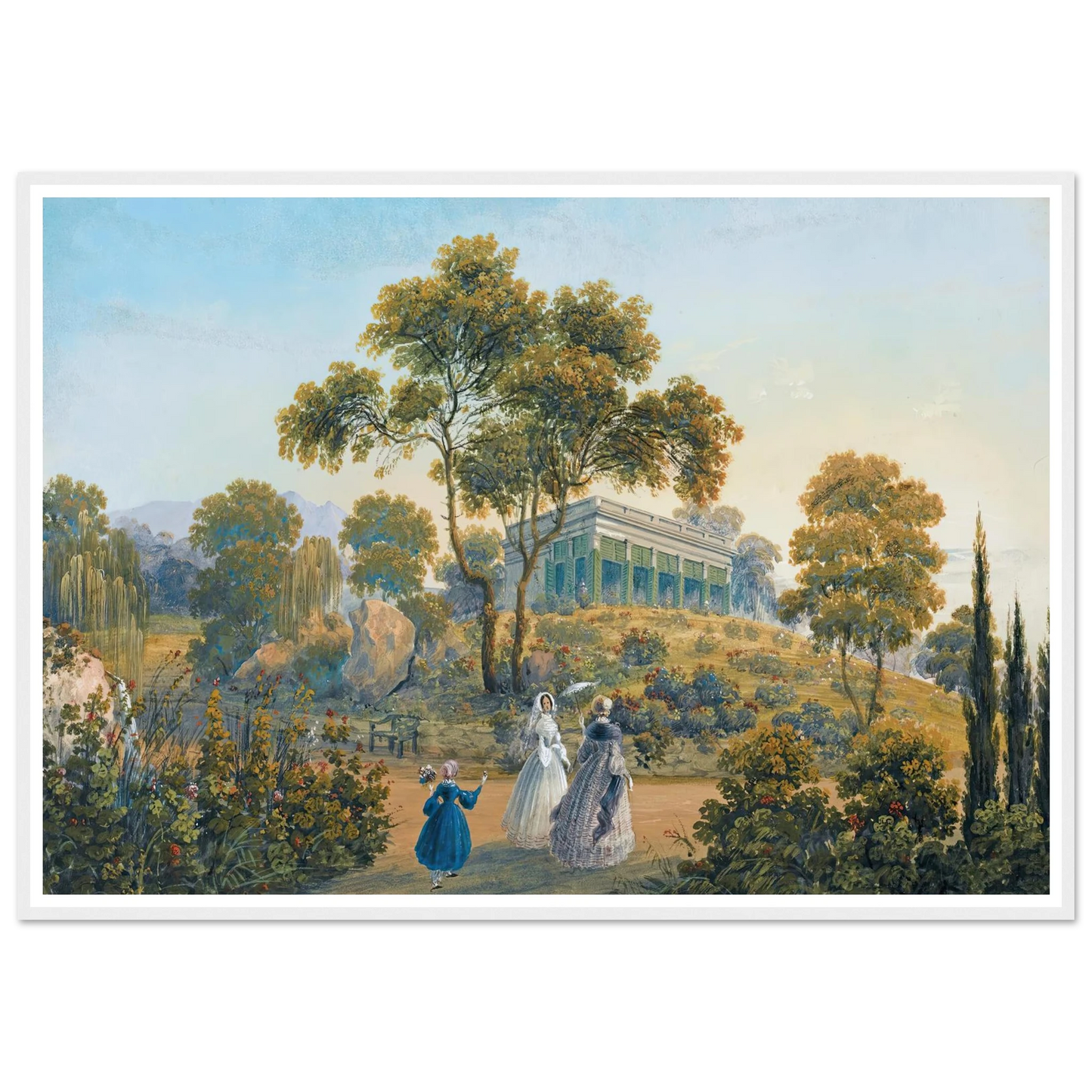 Seven Views Of Miskhor In The Crimea I (1841-1842) Art Print | Carlo Bossoli-Quipham Collections