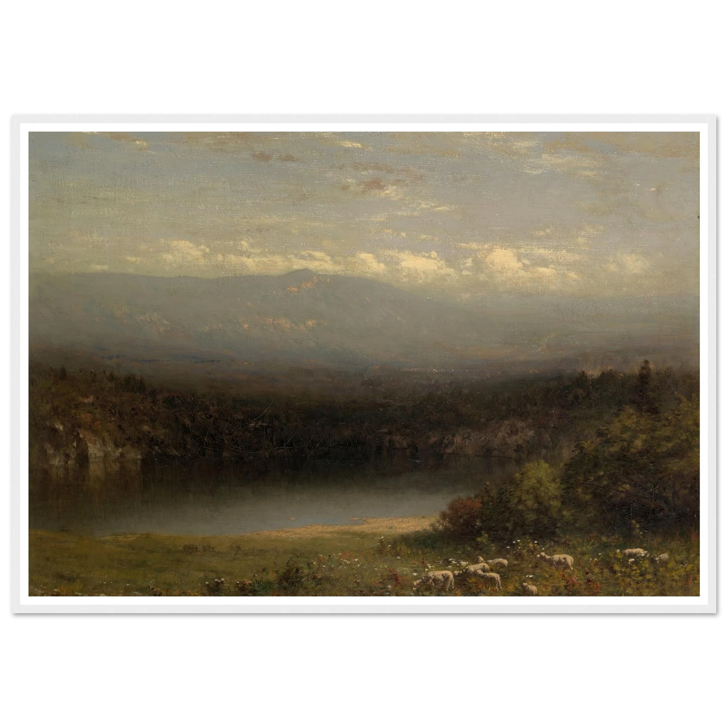Mountain Lake (1877) Art Print | Alexander Helwig Wyant-Quipham Collections