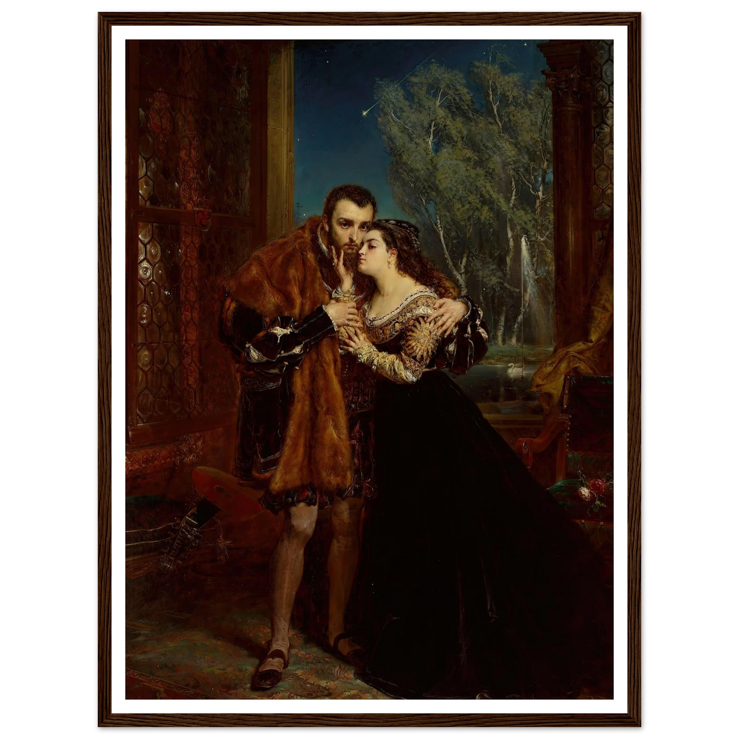Sigismund Augustus with Barbara at the Radziwiłł court in Vilnius (1867) Art Print | Jan Matejko-Quipham Collections