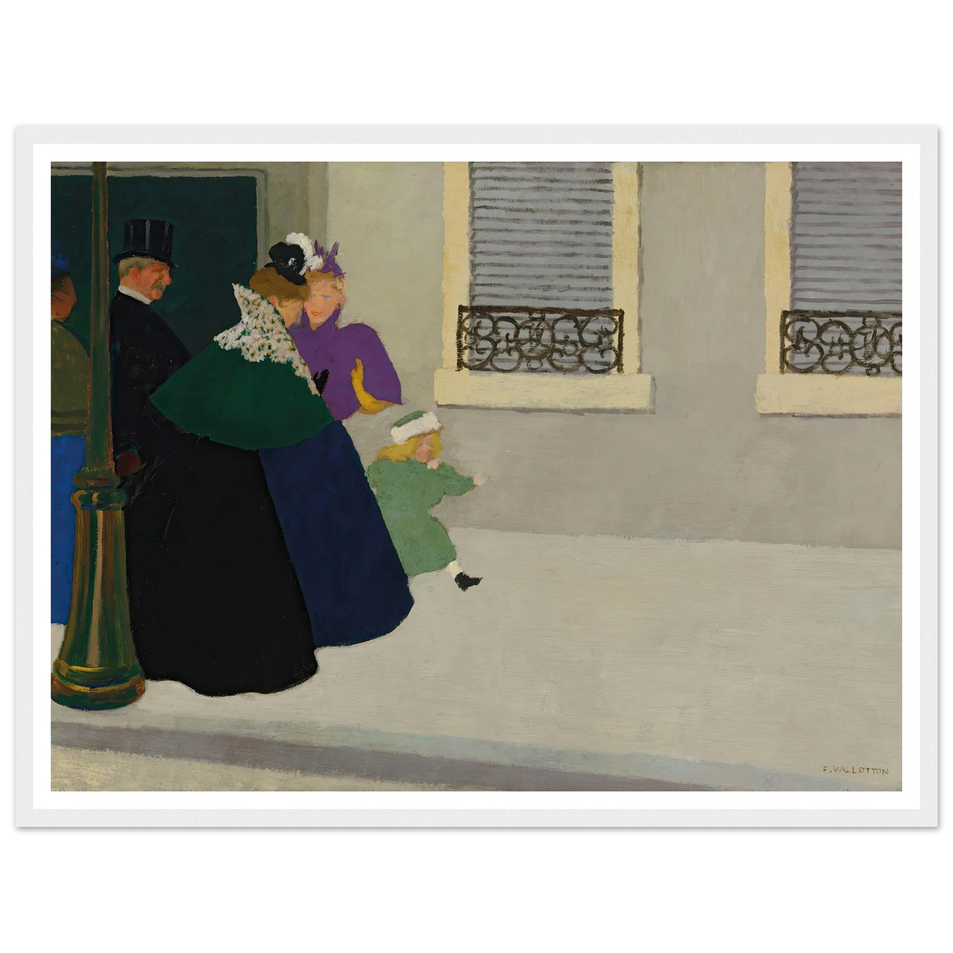 En promenade (circa 1895) Art Print | Felix Vallotton-Quipham Collections