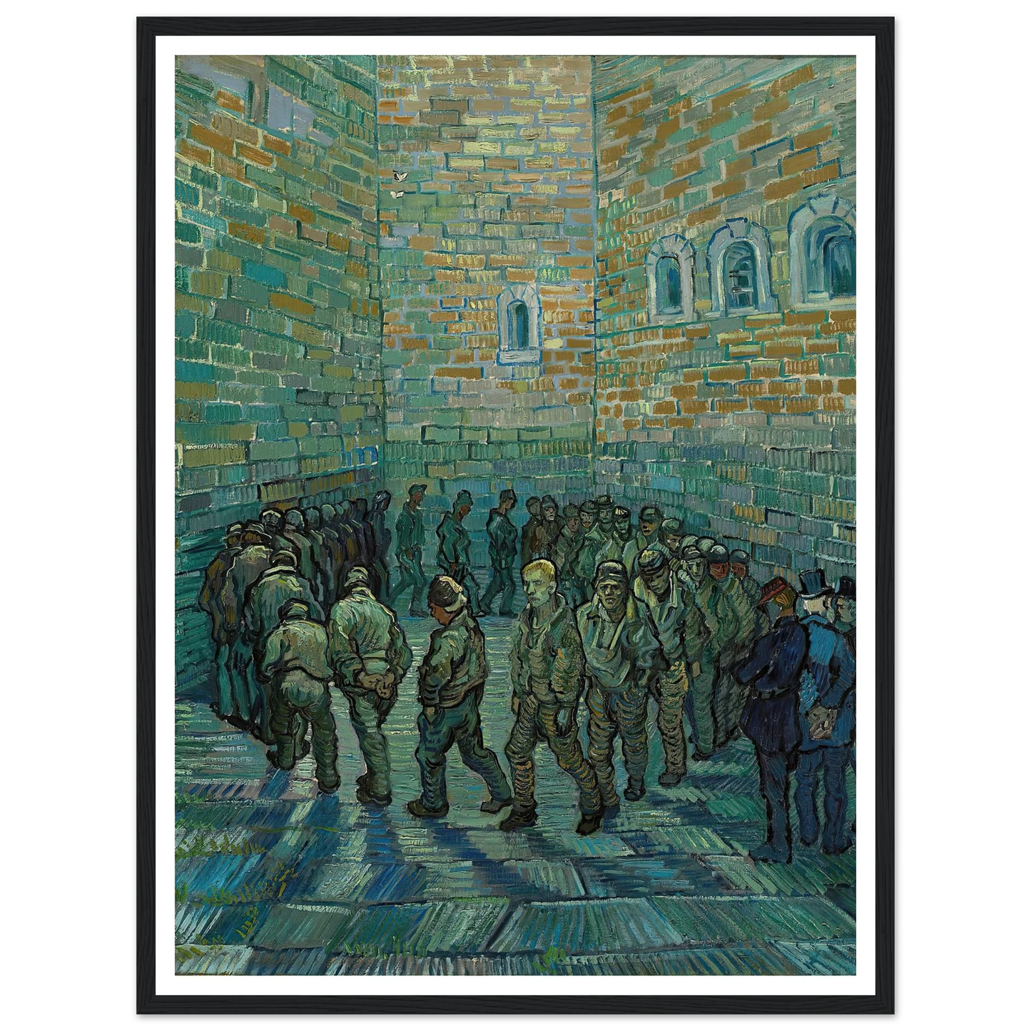 The Prison Courtyard (1890) Art Print | Vincent van Gogh-Quipham Collections