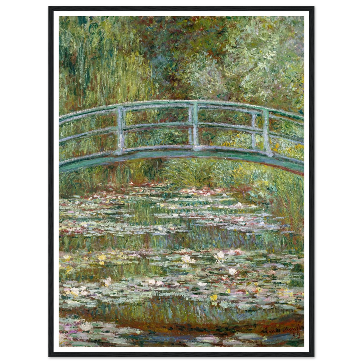 Bridge over a Pond of Water Lilies (1899) Art Print | Claude Monet-Quipham Collections