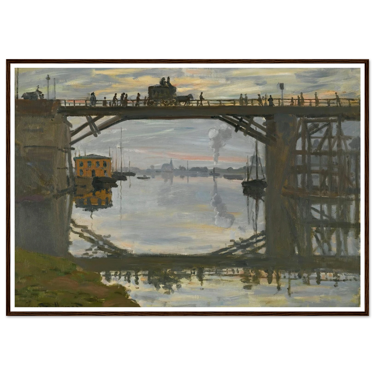 Le Pont De Bois (1872) Art Print | Claude Monet-Quipham Collections