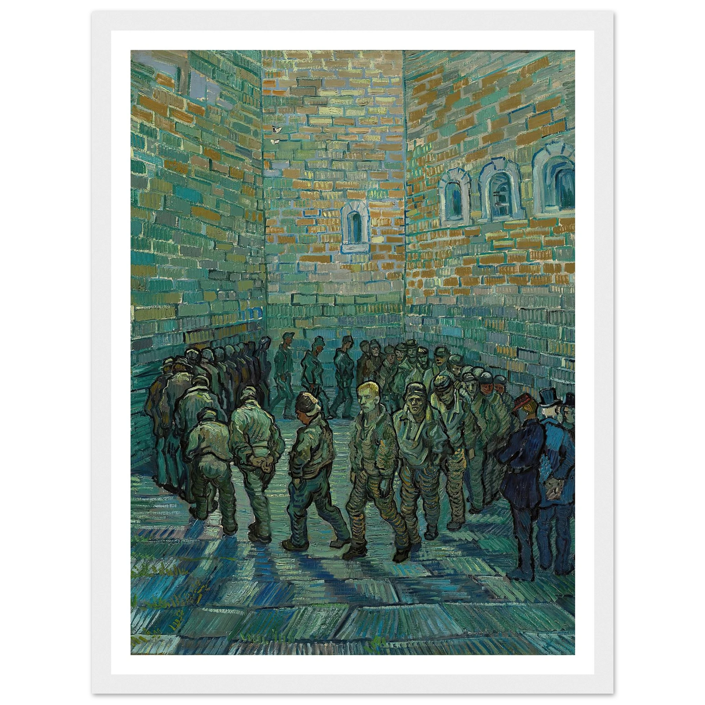 The Prison Courtyard (1890) Art Print | Vincent van Gogh-Quipham Collections