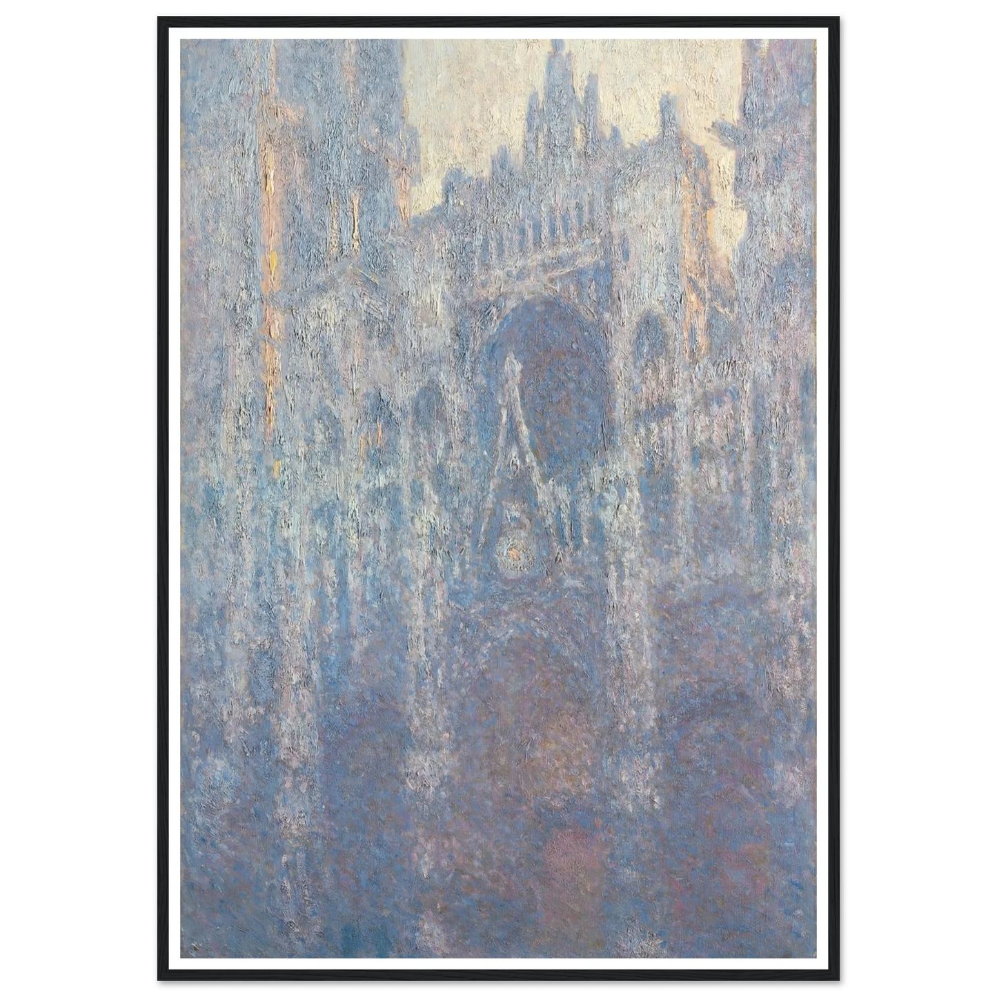 The Portal of Rouen Cathedral in Morning Light (1894) Art Print | Claude Monet-Quipham Collections