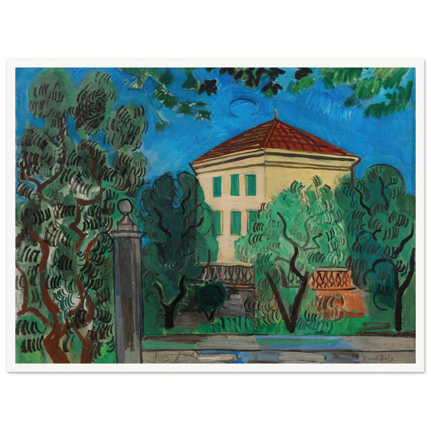 L’entrée du jardin (1923) Art Print | Raoul Dufy-Quipham Collections