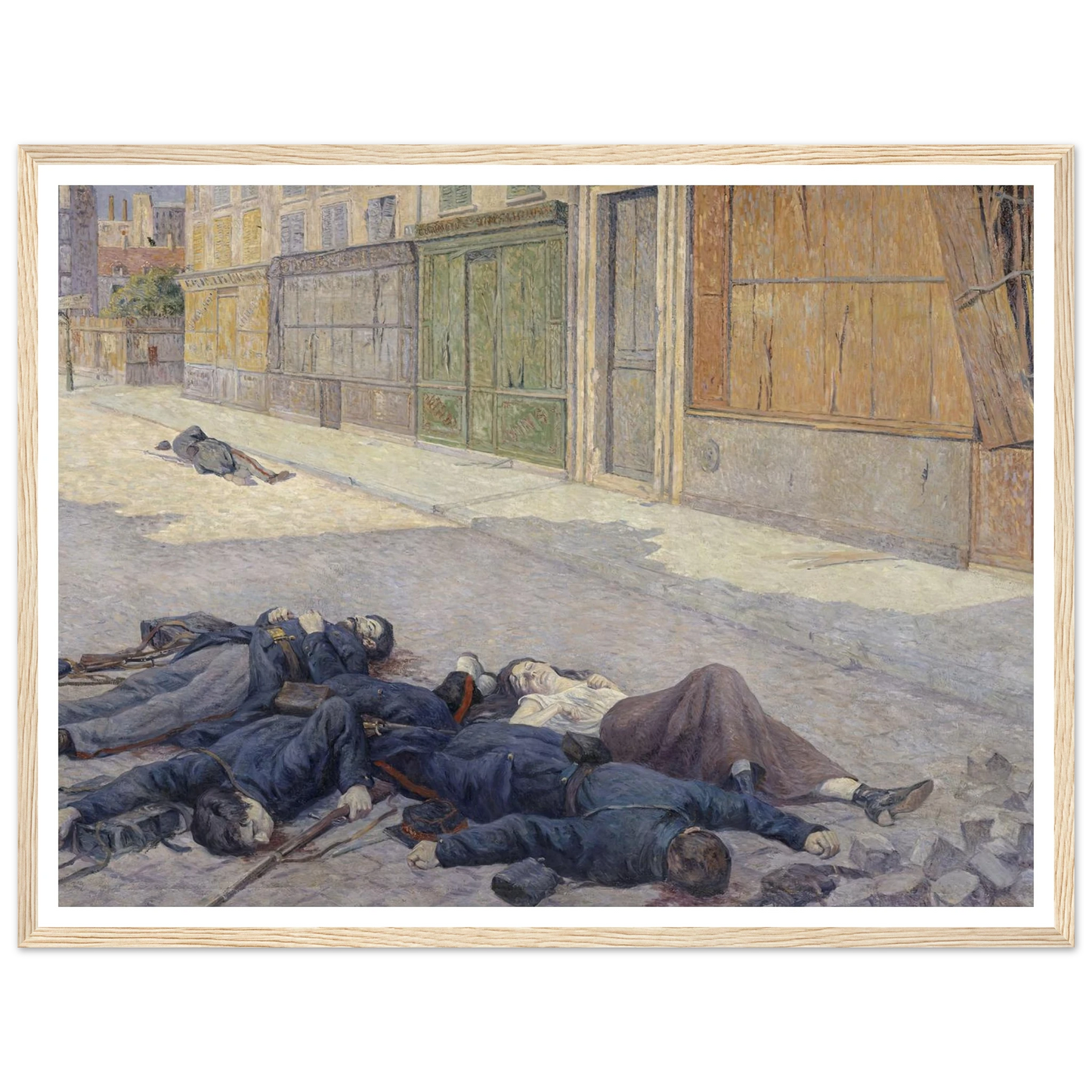 A Street in Paris in May 1871 (between 1903 and 1906) Art Print | Maximilien Luce-Quipham Collections