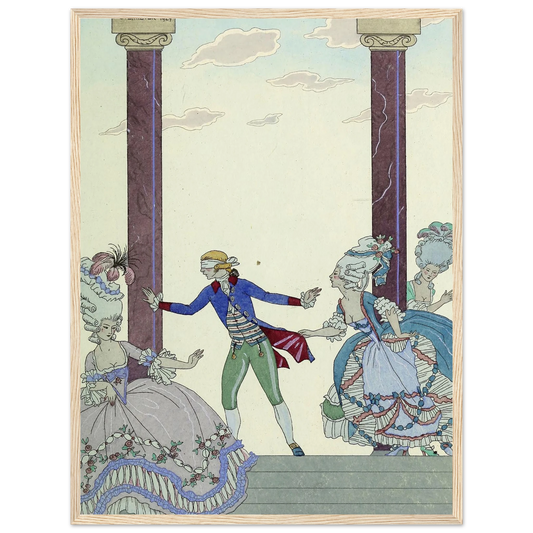 Falbalas et fanfreluches, Colin-Maillard (1925) Art Print | George Barbier-Quipham Collections