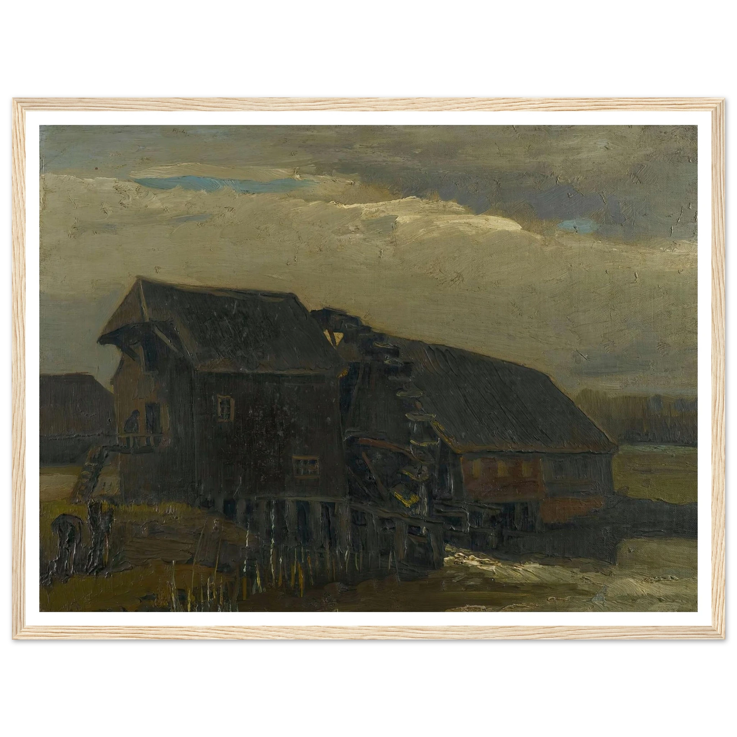 Water Mill At Opwetten (1884) Art Print | Vincent van Gogh-Quipham Collections