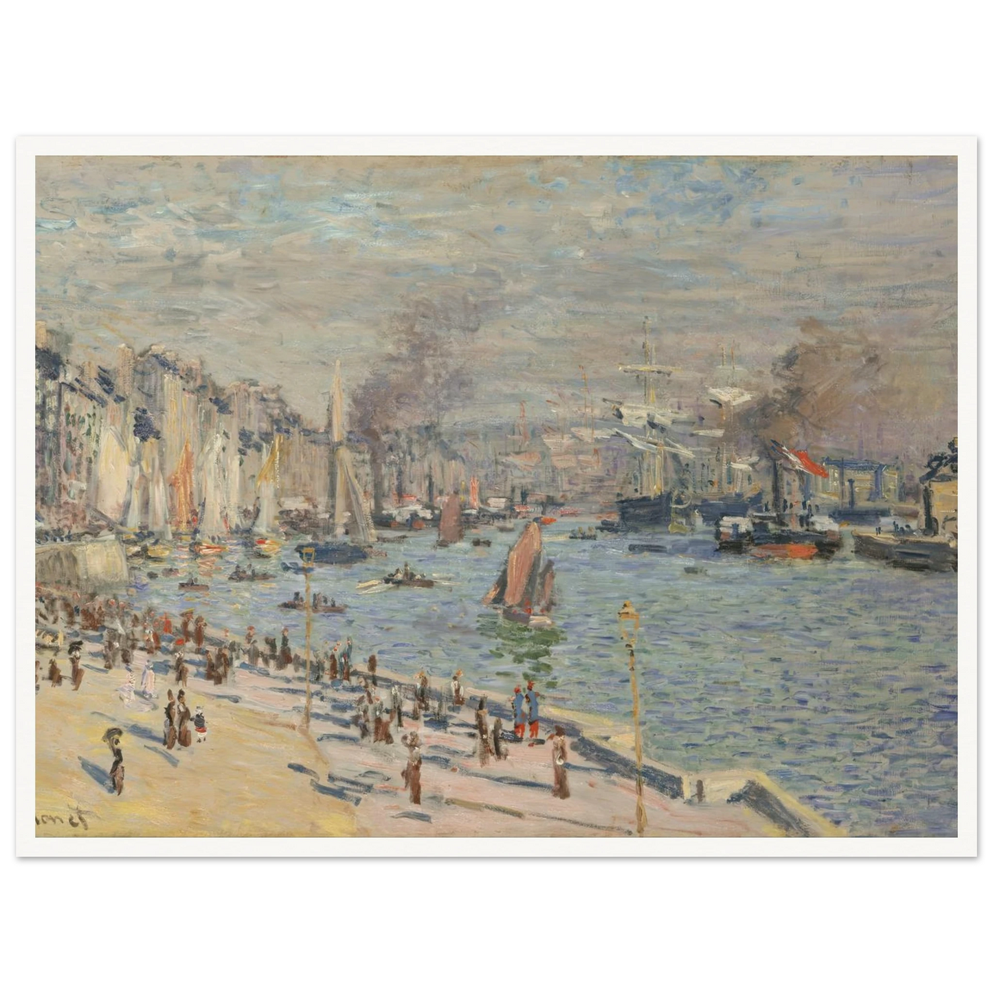 Port of Le Havre (1874) Art Print | Claude Monet-Quipham Collections