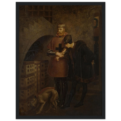 Louis XI of France visiting Cardinal Balue in his iron cage (1883) Art Print | Jean Leon Gerome-Quipham Collections