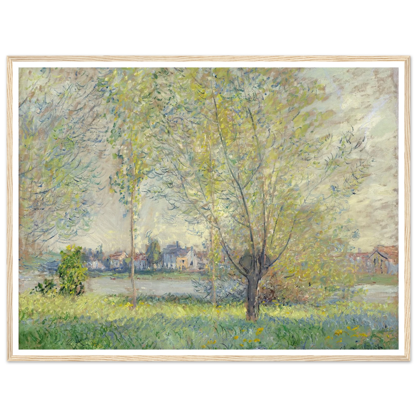The Willows (1880) Art Print | Claude Monet-Quipham Collections
