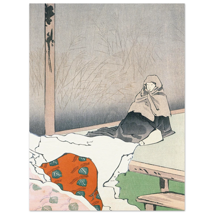 The Dancer Hotoke Gozen at Giōji (1897) Art Print | Kobayashi Kiyochika-Quipham Collections