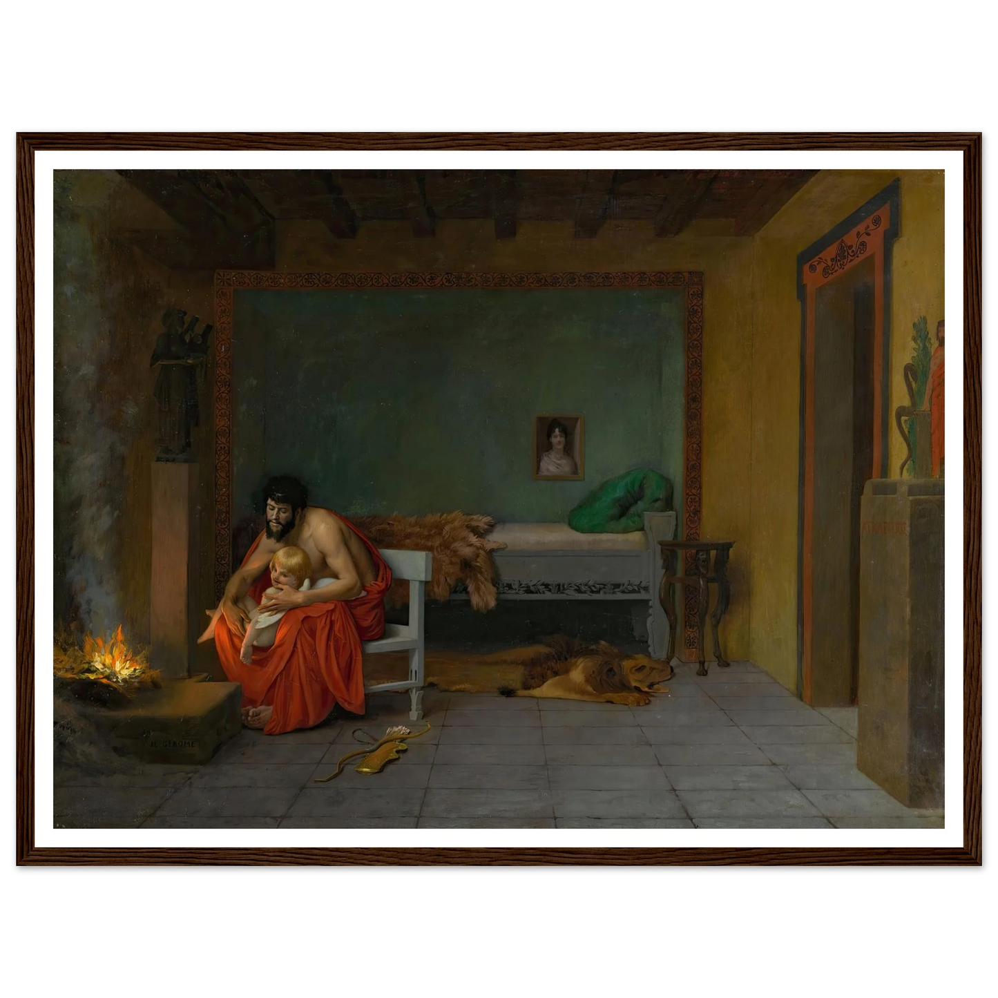 Cupid’s Shivering Limbs the Embers Warm Art Print | Jean Leon Gerome-Quipham Collections