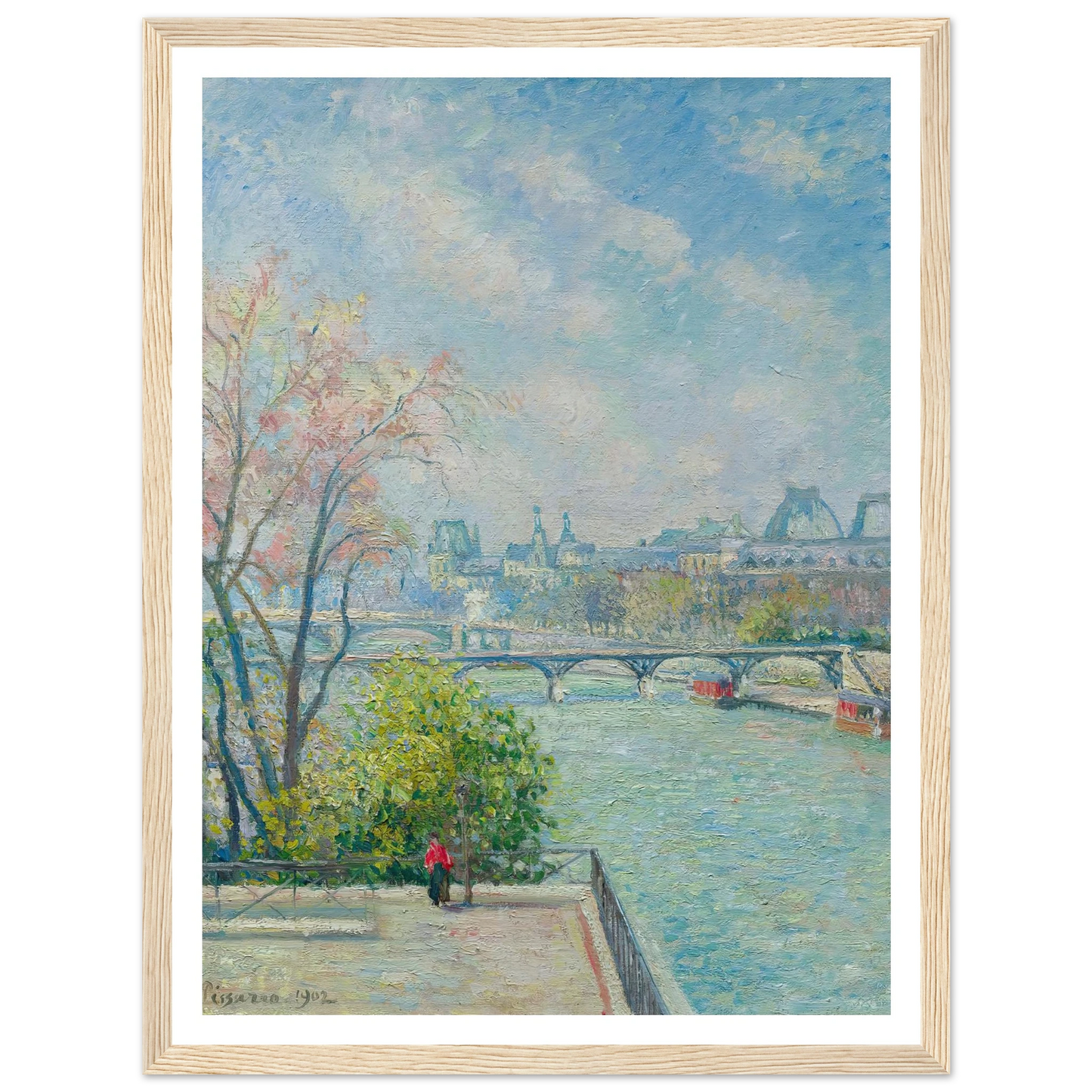 Le Louvre, Matin, Printemps (1902) Art Print | Camille Pissarro-Quipham Collections