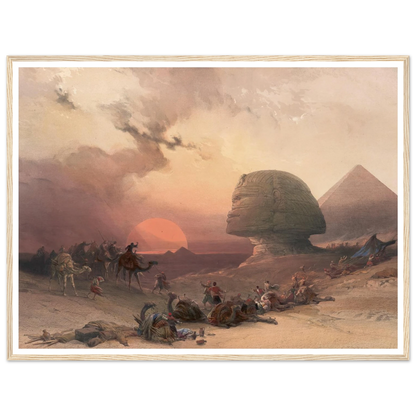 Approach of the simoom. Desert of Gizeh. (1846-1849) Art Print | David Roberts-Quipham Collections
