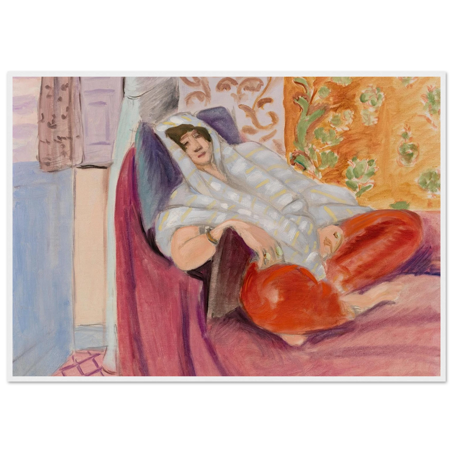 Woman Reclining (1921) Art Print | Henri Matisse-Quipham Collections