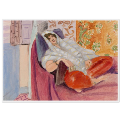 Woman Reclining (1921) Art Print | Henri Matisse-Quipham Collections