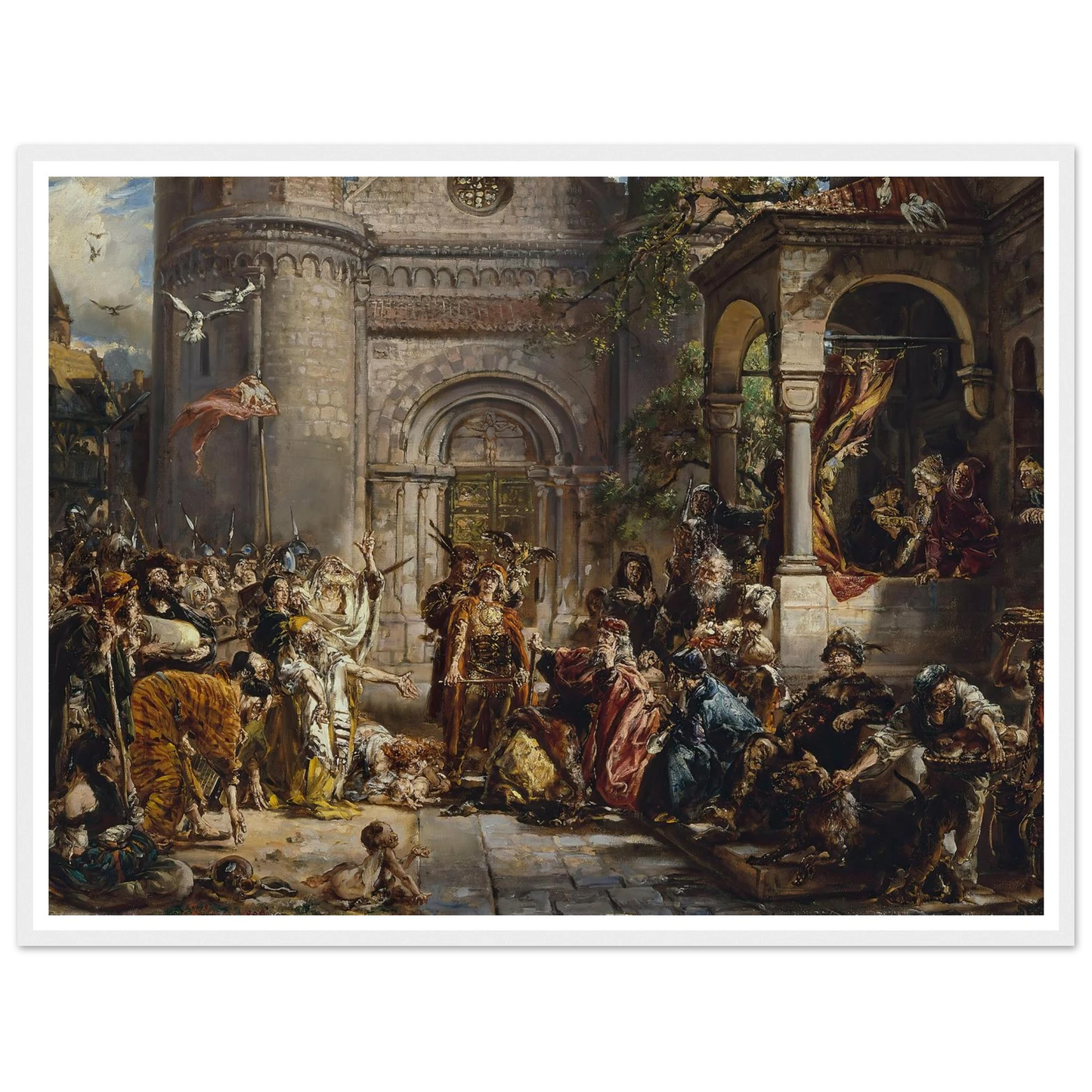 Reception of the Jews, from the series “History of Civilization in Poland” (1889) Art Print | Jan Matejko-Quipham Collections