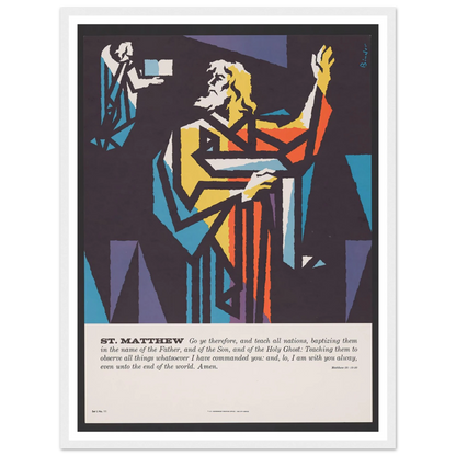 St. Matthew (1962) Art Print | Joseph Binder-Quipham Collections