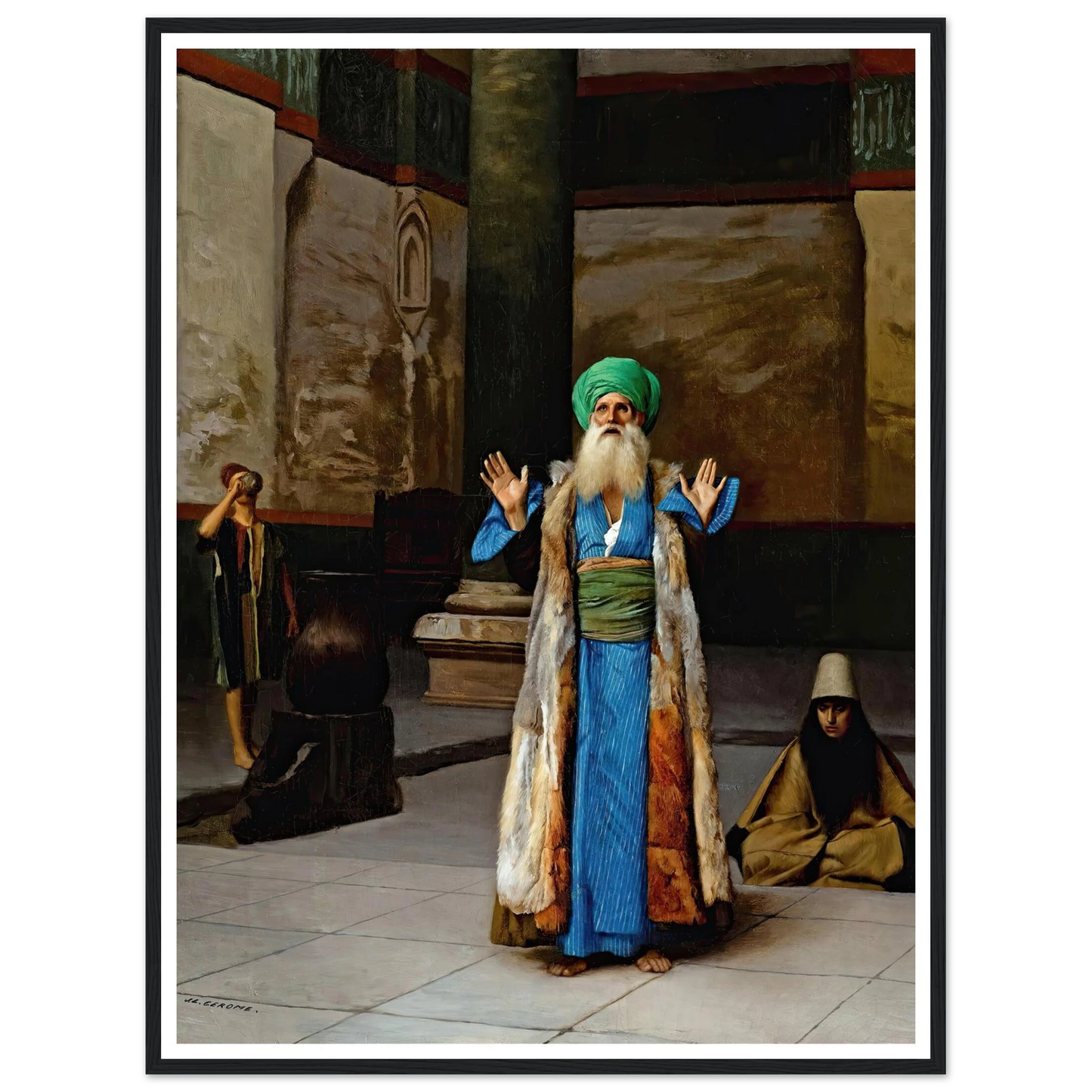A Sultan At Prayer Art Print | Jean Leon Gerome-Quipham Collections