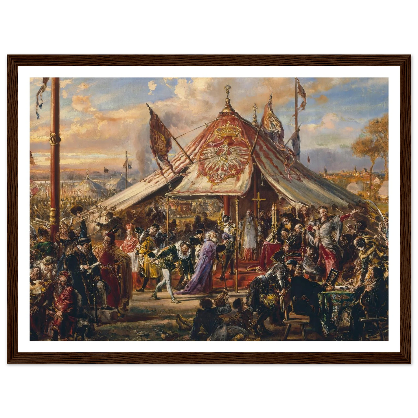 Power of Commonwealth at its Zenith, from the series “History of Civilization in Poland” (1889) Art Print | Jan Matejko-Quipham Collections