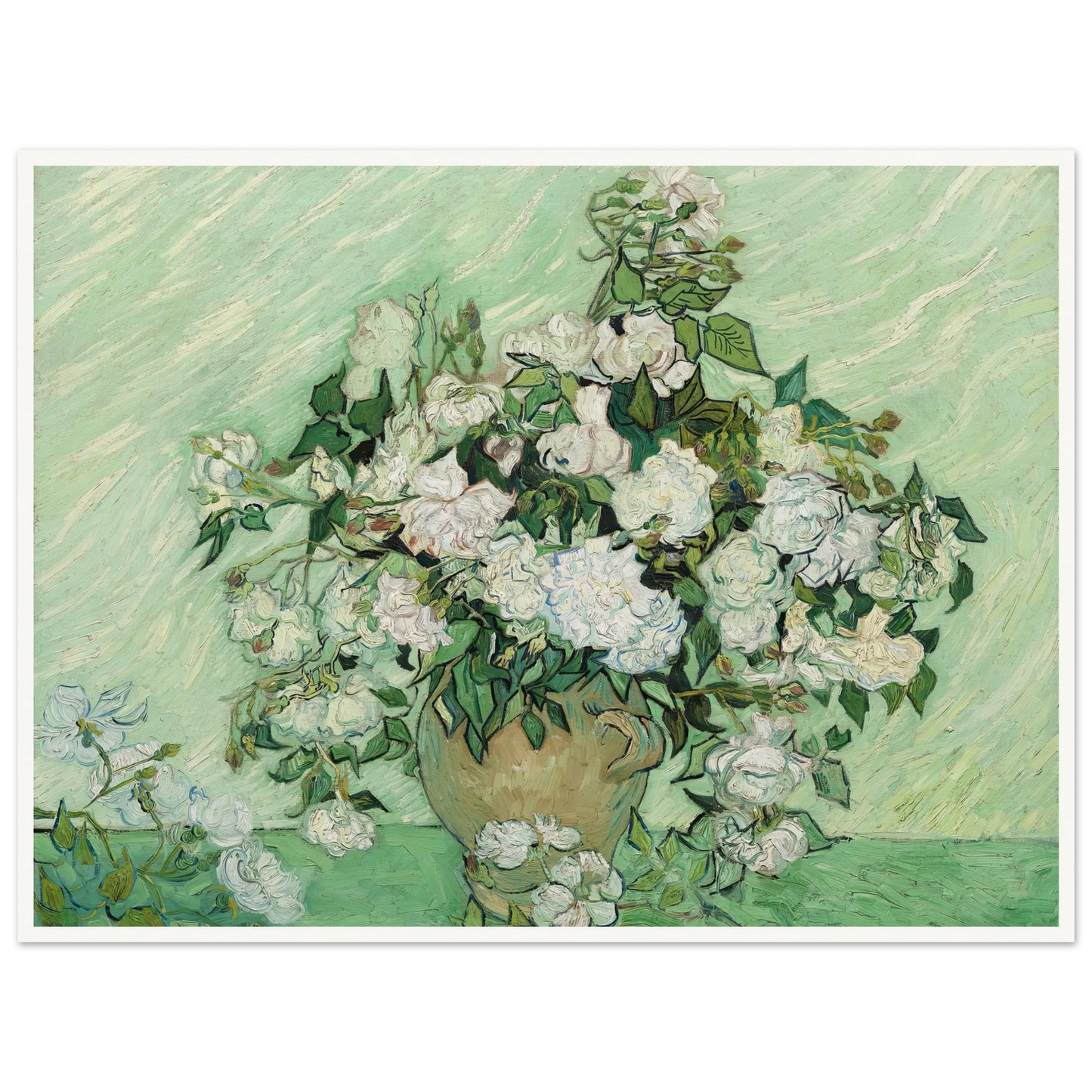 Roses (1890) Art Print | Vincent van Gogh-Quipham Collections