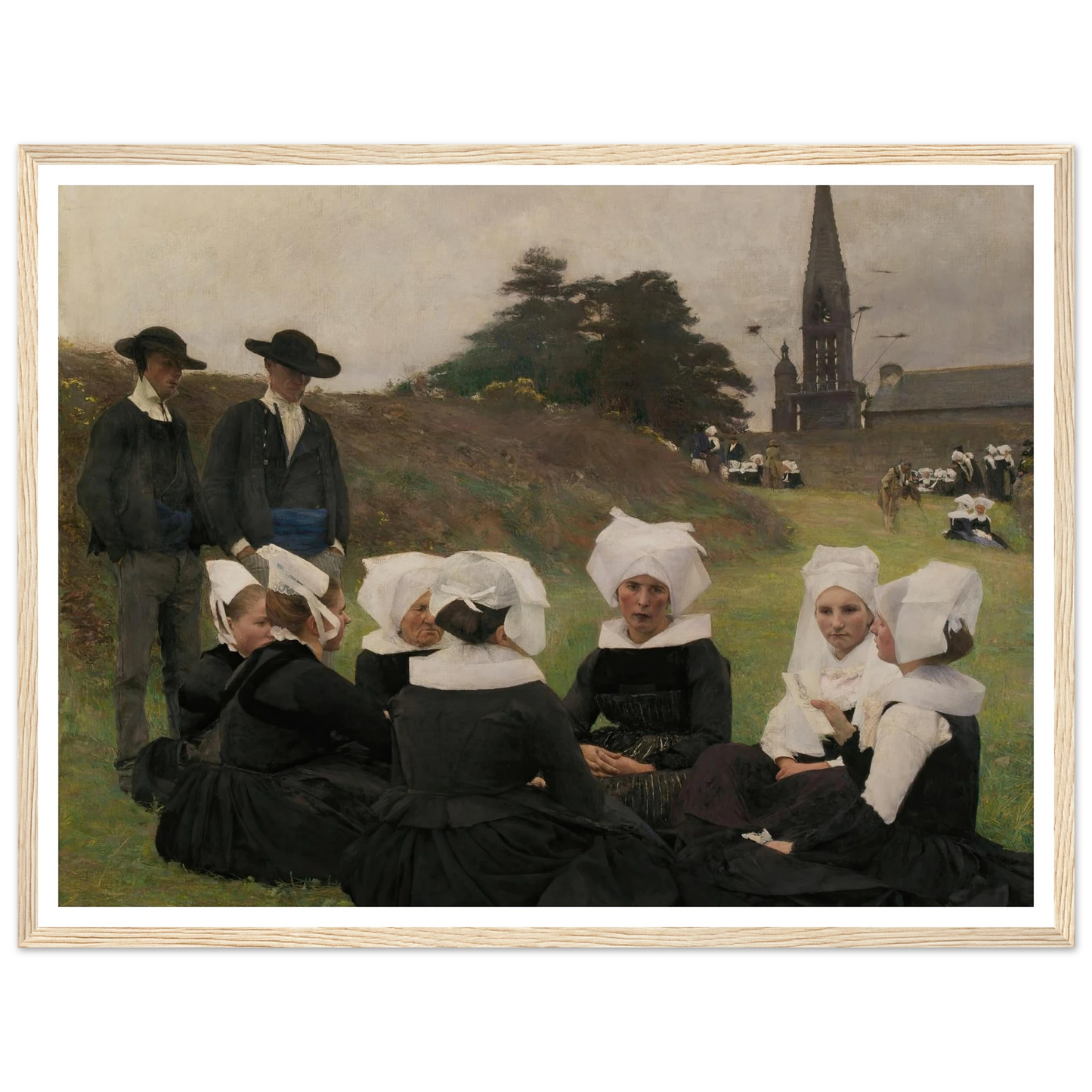 Breton Women at a Pardon (1887) Art Print | Pascal Adolphe Jean Dagnan Bouveret-Quipham Collections