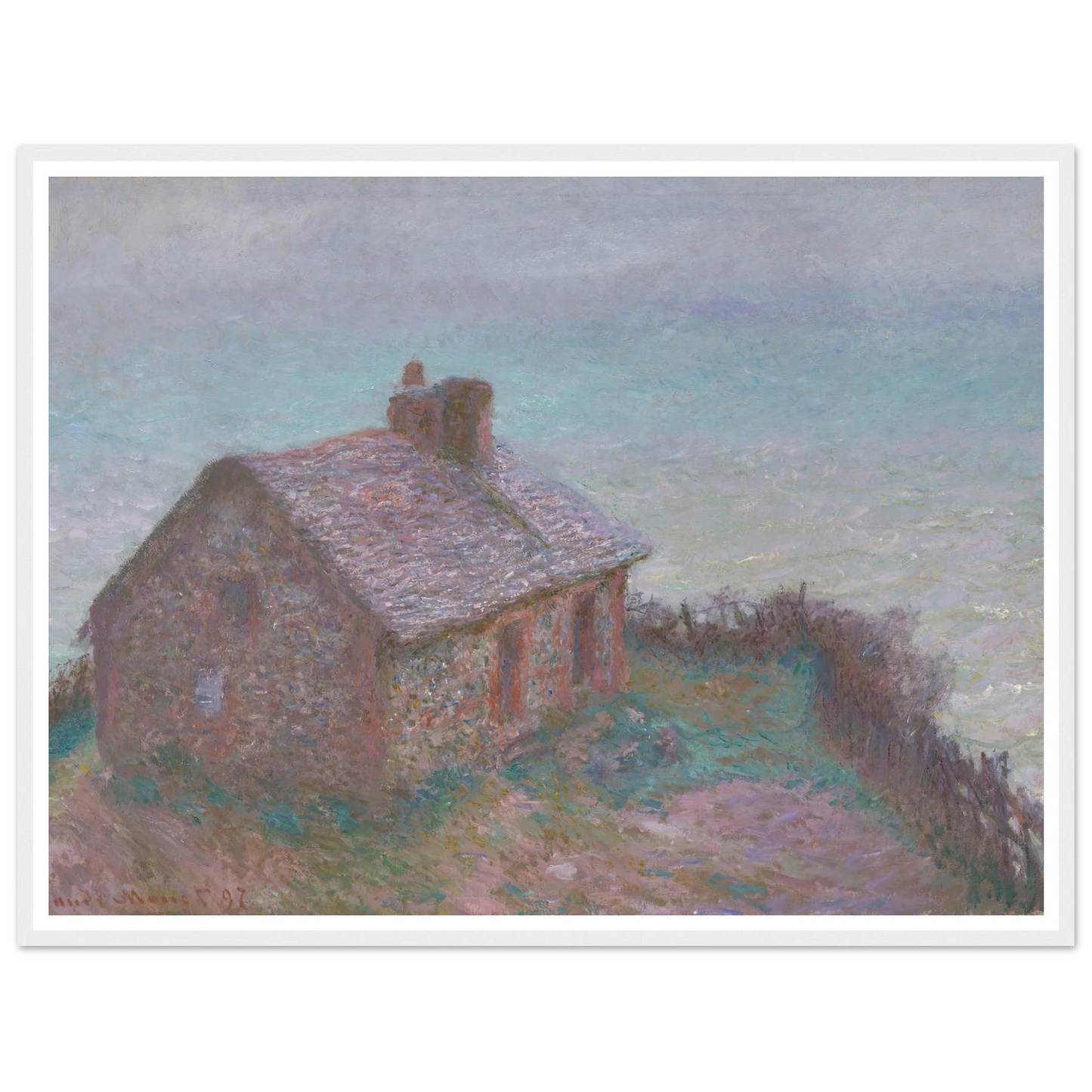 The Customs House at Varengeville (1897) Art Print | Claude Monet-Quipham Collections