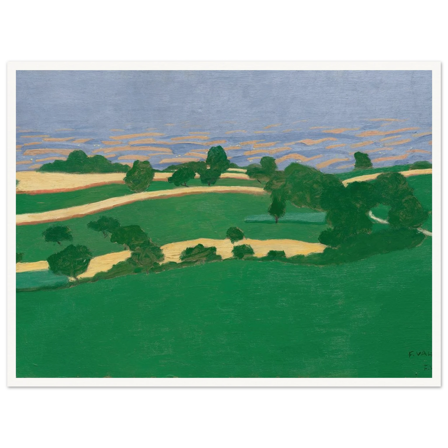 Corn Fields (1900) Art Print | Felix Vallotton-Quipham Collections