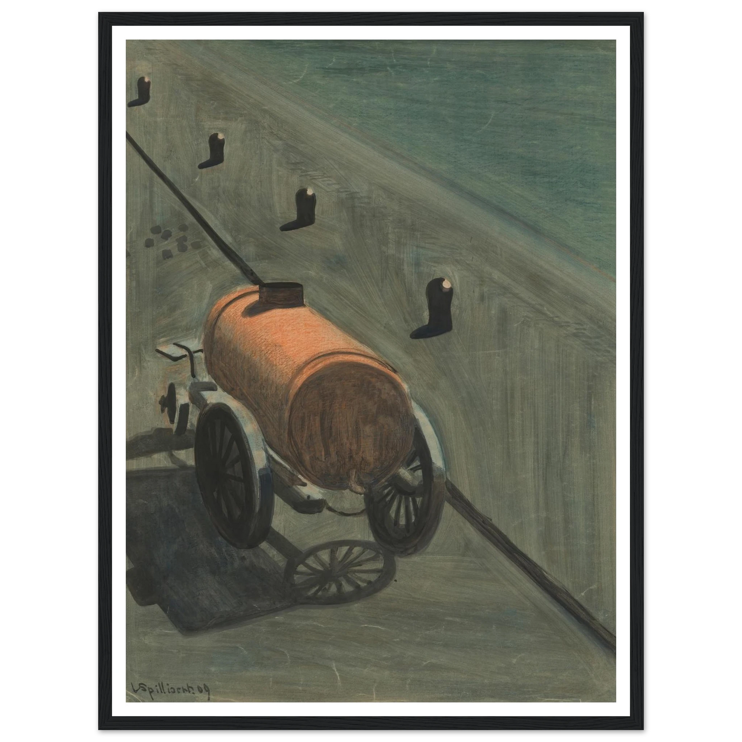 De waterkar (1909) Art Print | Leon Spilliaert-Quipham Collections