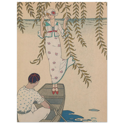 Midi Sur L’eau (1914) Art Print | George Barbier-Quipham Collections