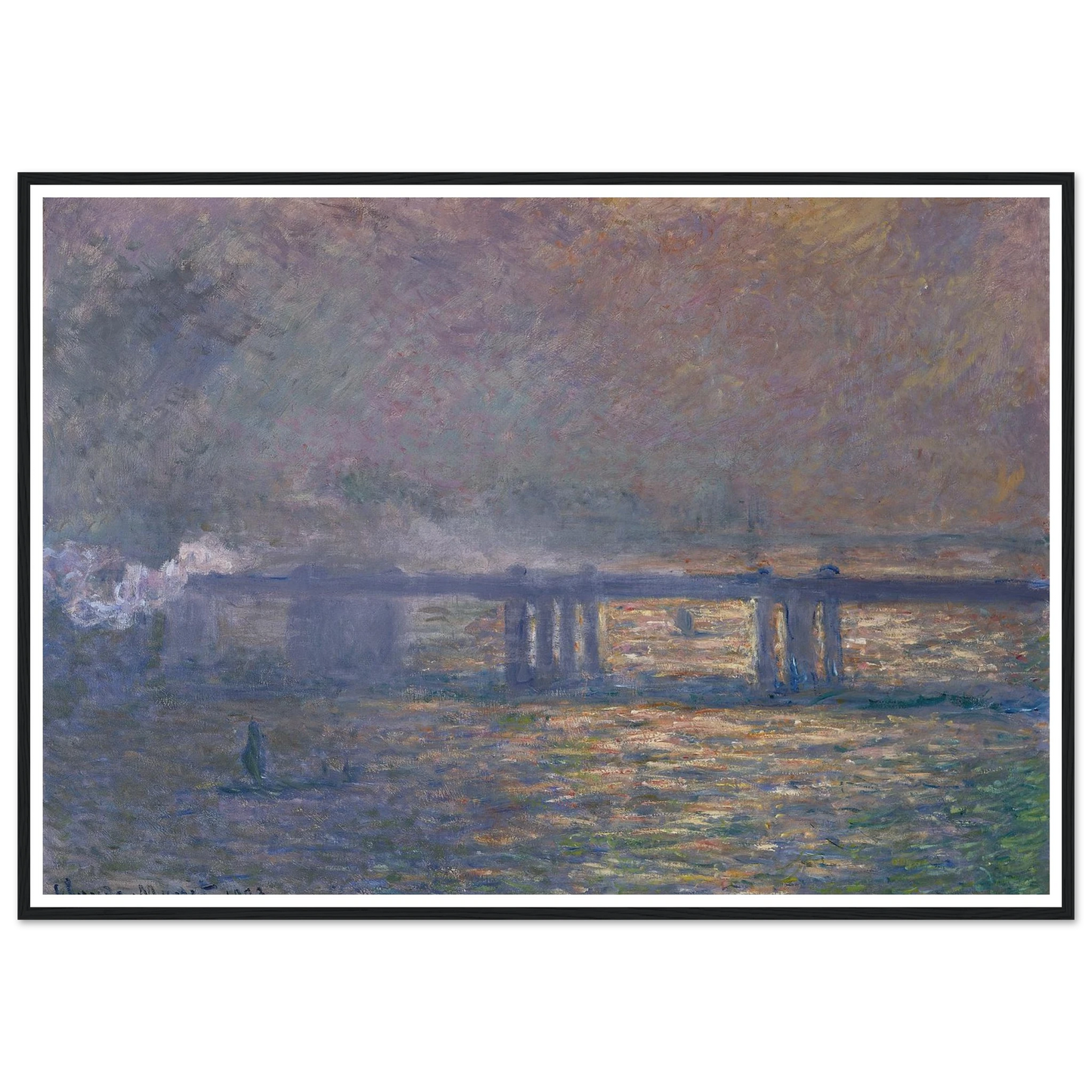 Charing Cross Bridge (1903) Art Print | Claude Monet-Quipham Collections