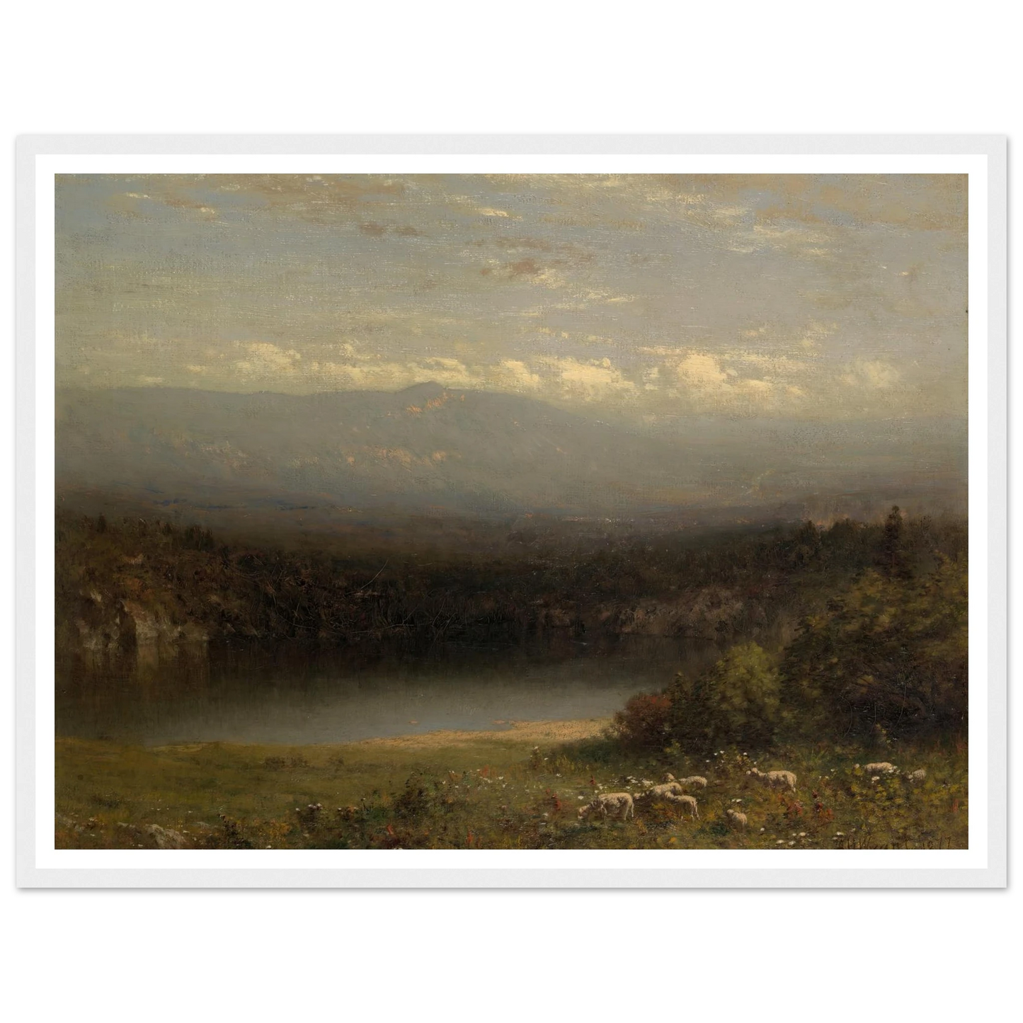 Mountain Lake (1877) Art Print | Alexander Helwig Wyant-Quipham Collections