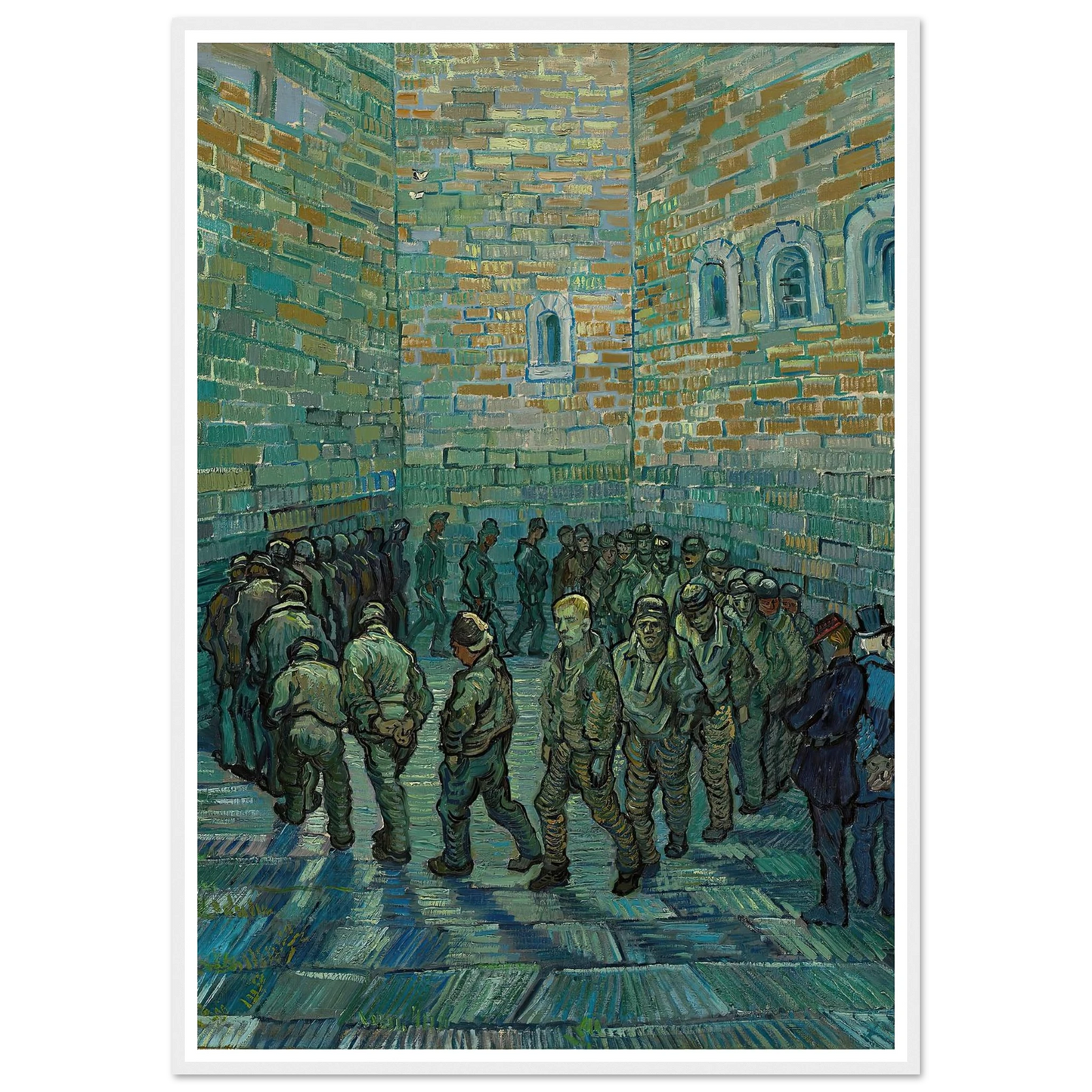 The Prison Courtyard (1890) Art Print | Vincent van Gogh-Quipham Collections