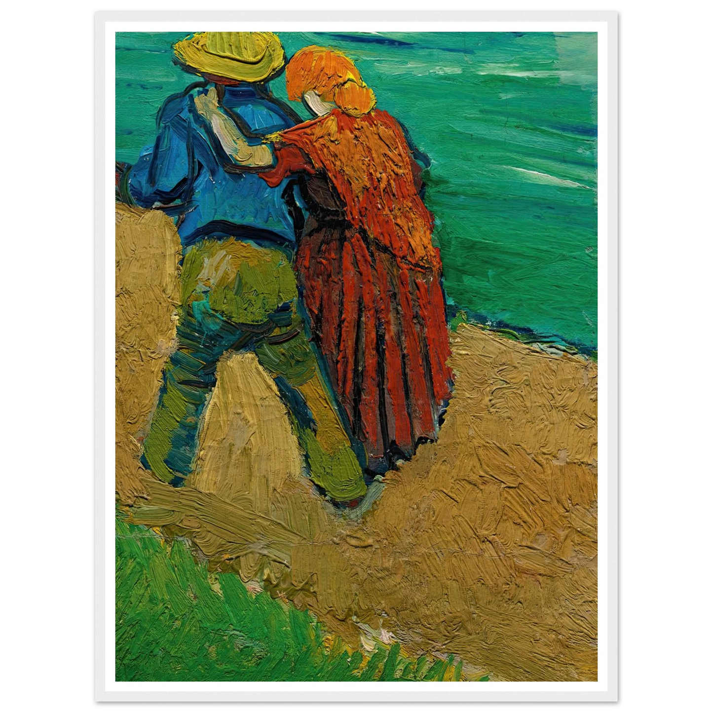 Eglogue En Provence – Un Couple D’amoureux (1888) Art Print | Vincent van Gogh-Quipham Collections