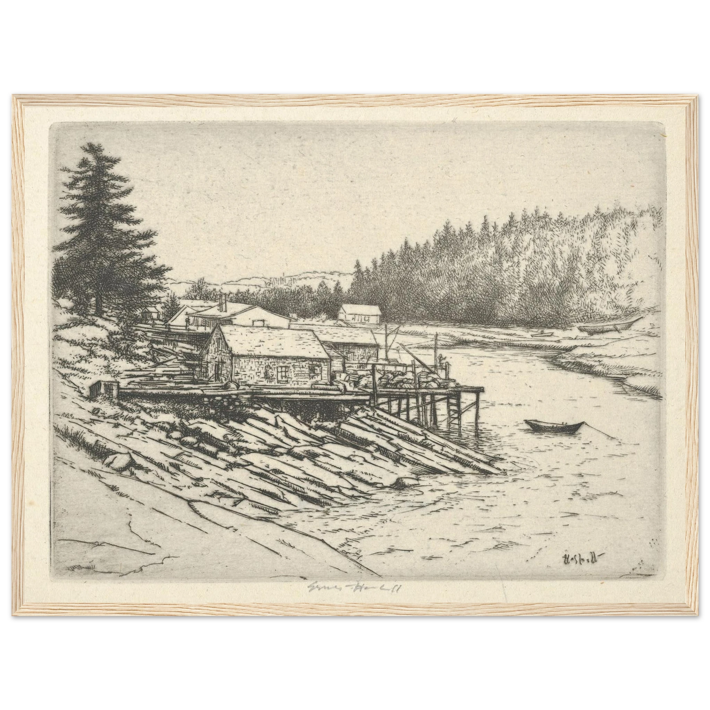 Carrying Place (1923) Art Print | Ernest Haskell-Quipham Collections