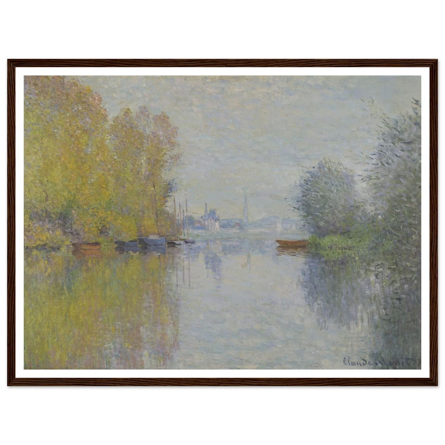 Autumn on the Seine, Argenteuil (1873) Art Print | Claude Monet-Quipham Collections