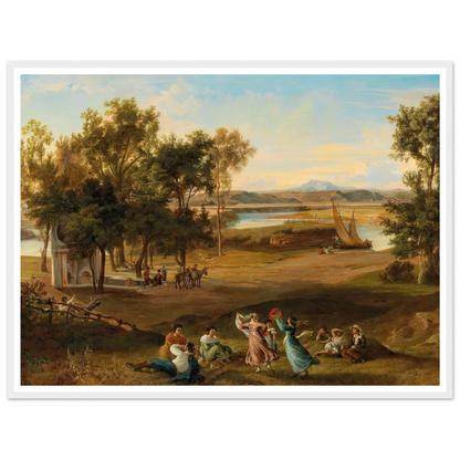 An idyllic southern landscape Art Print | Josef Hoffmann-Quipham Collections