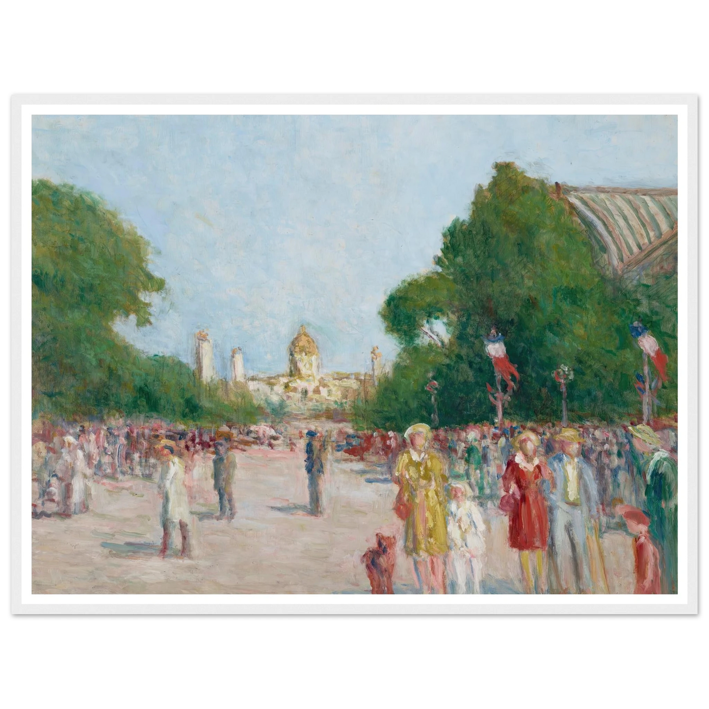 L’avenue Winston-Churchill, Paris Art Print | Maximilien Luce-Quipham Collections