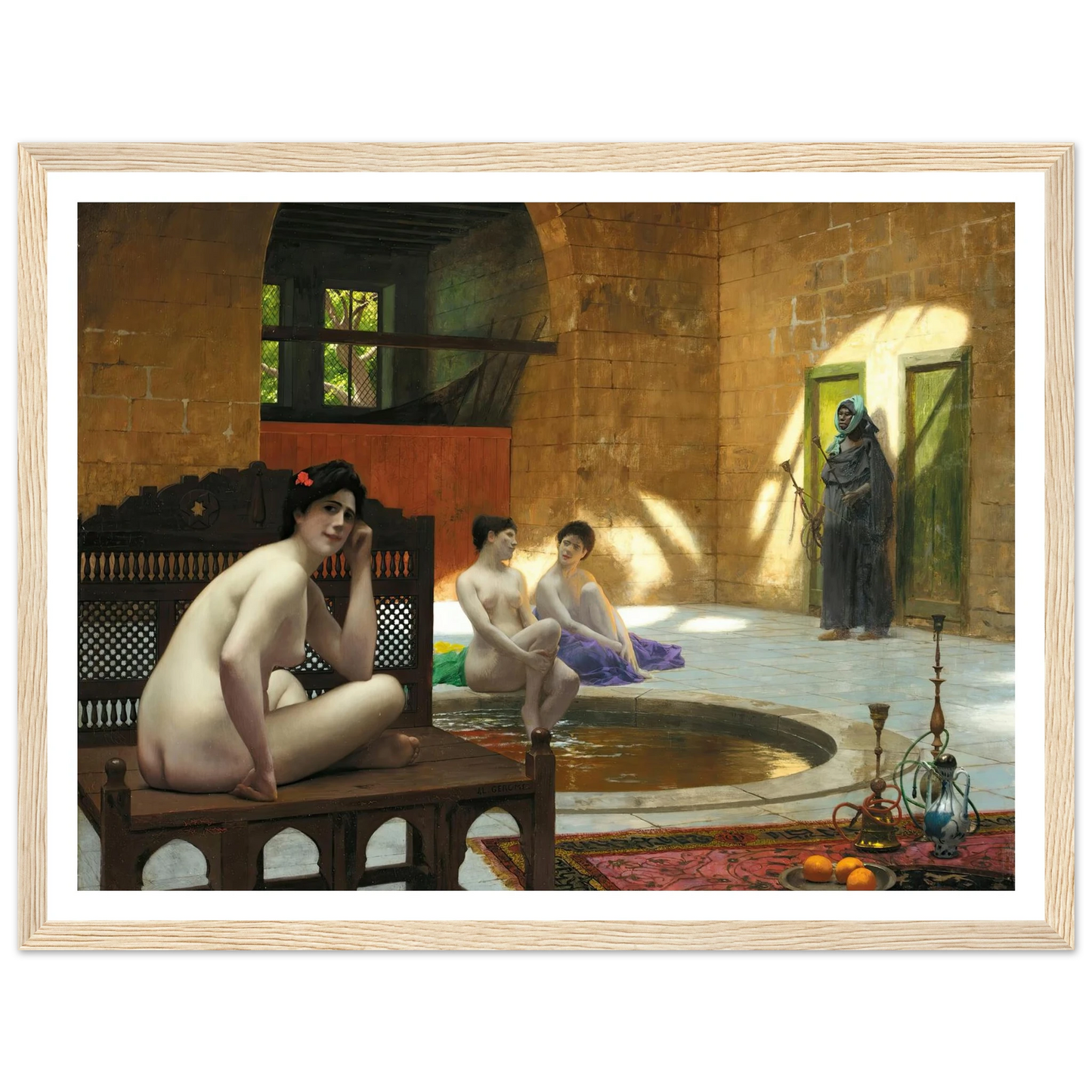 Femmes Au Bain Art Print | Jean Leon Gerome-Quipham Collections